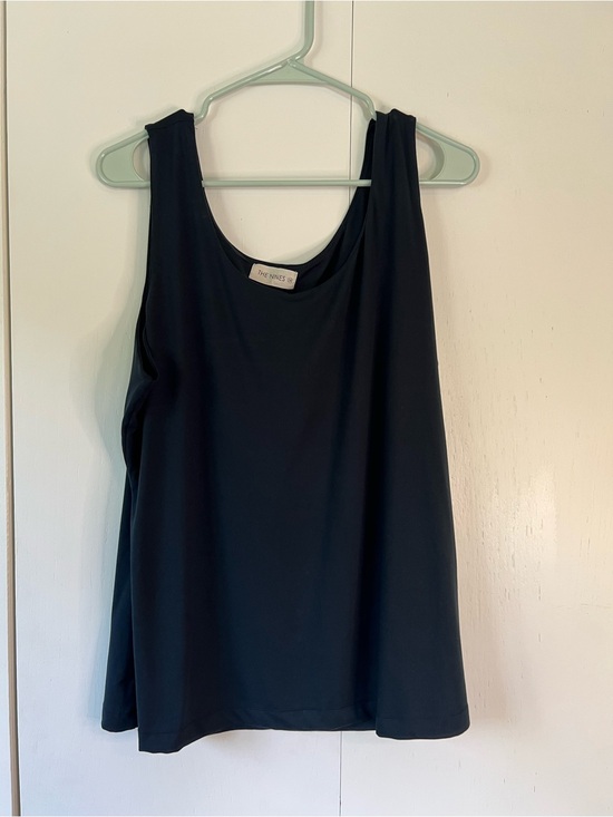 The Nines Tops - Butter Soft Black Sleeveless Scoop Neck Fitted Tank Top